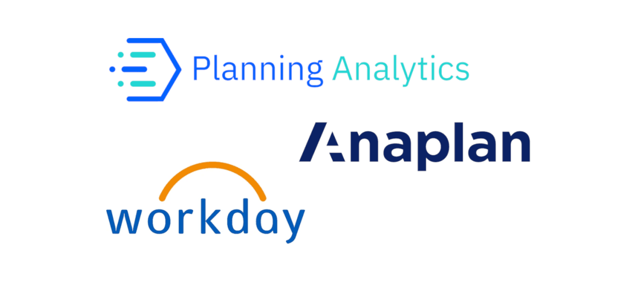 Comparison between IBM Planning Analytics, Workday Adaptive Planning, and Anaplan